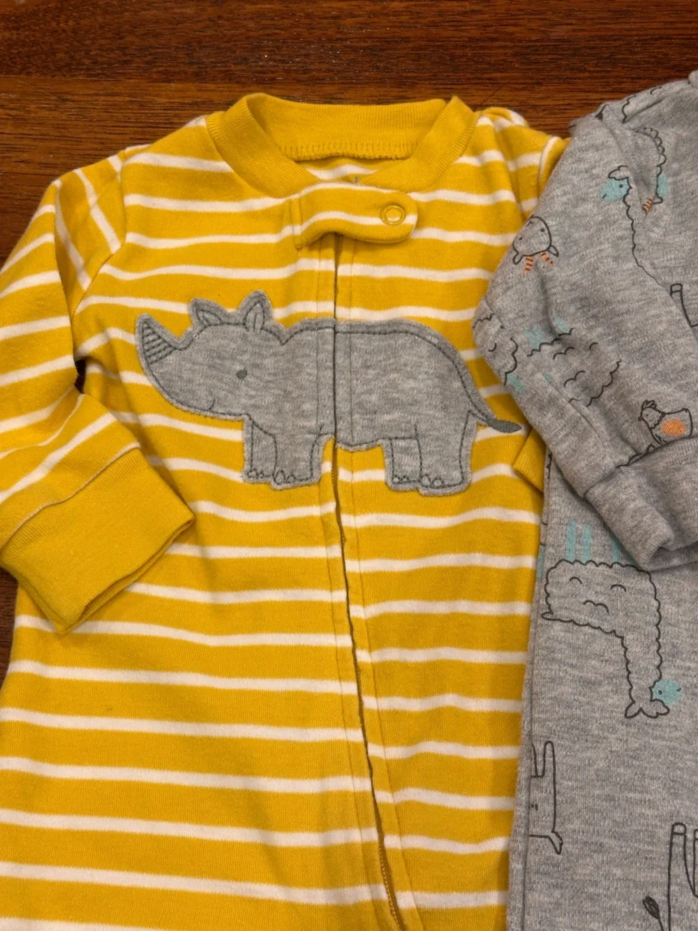 EUC/New Set of 4 Baby Boy Footies, 3-6 Months
